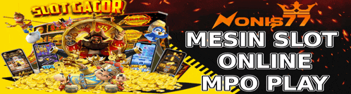 a poster that says mesin slot online on it