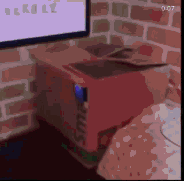 a blurred image of a box that says smart on it