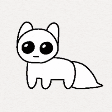 a drawing of a fox with sunglasses and a bunch of colorful objects coming out of its mouth
