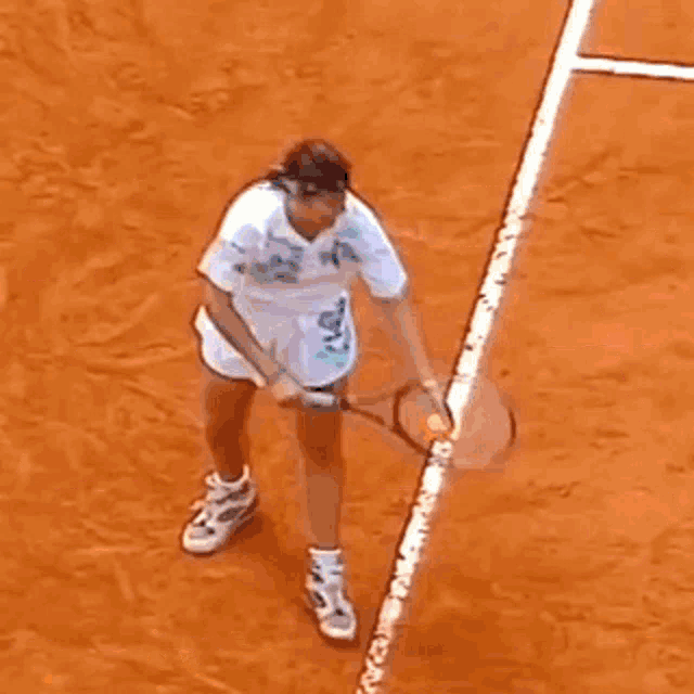 Conchita Martinez Serve GIF - Conchita Martinez Serve Tennis GIFs