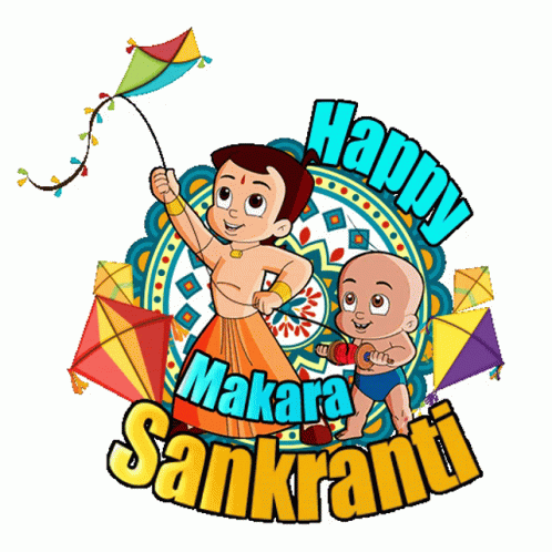 Happy Makara Sankranti Raju GIF - Happy Makara Sankranti Raju Chhota Bheem GIFs