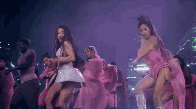 ariana grande and lady gaga are performing together on stage