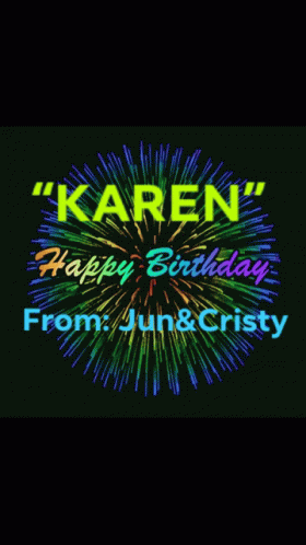 Happy Birthday Karen GIF - Happy Birthday Karen Hbd GIFs