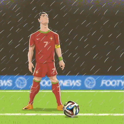 Portugal GIF - Ronaldo Rain Football GIFs