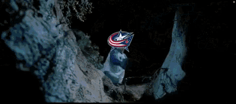 a person holding a tampa bay lightning logo in their hand