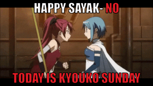 a poster that says happy sayak no today is kyouko sunday