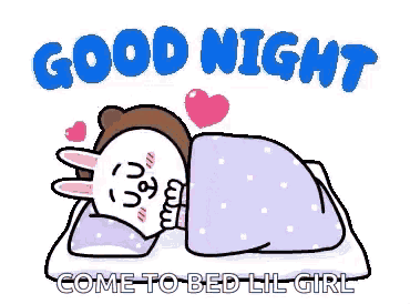 a brown bear is laying on a bed under a blanket with the words `` good night '' written on it .