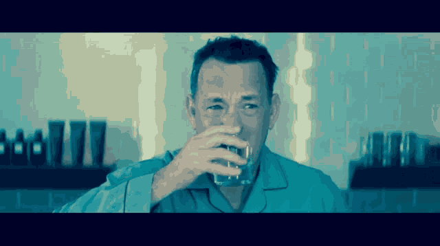 Tom Hanks Mouthwash GIF - Tom Hanks Mouthwash Bathroom GIFs