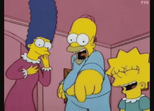 Homer Lol GIF - Homer Lol The Simpsons GIFs