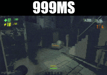 a screenshot of a video game that says 999ms on the top