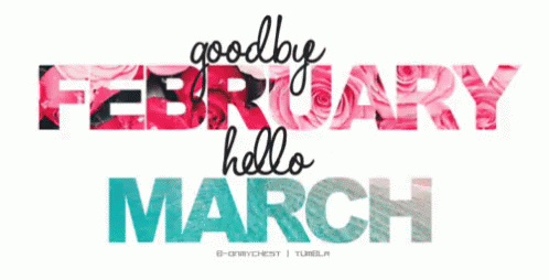 Goodbye February Hello March GIF - March Goodbye February Hello March GIFs