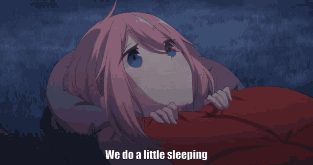 Anime Yuru Camp GIF - Anime Yuru Camp We Do A Little Sleeping GIFs