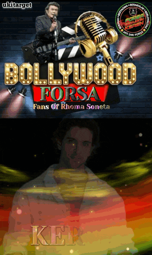 a poster for bollywood forsa fans of rhoma sonata