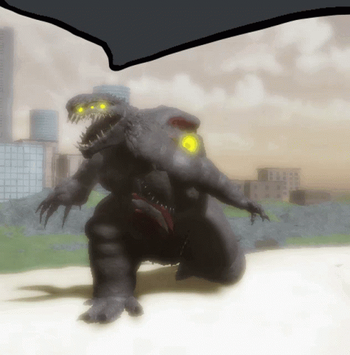 Godzilla Absorbed GIF - Godzilla Absorbed Kaiju GIFs