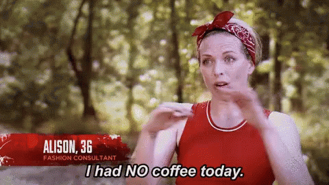 Must Be Hard GIF - I Had No Coffee Today No Coffee Morning GIFs