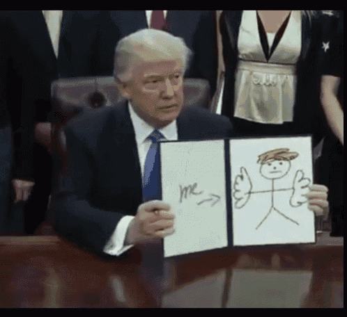 Trump Draws GIF - Trump Draws Tiny GIFs