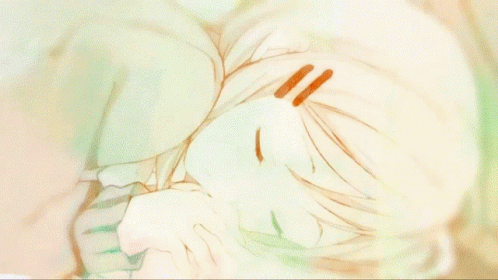 Adashima Sleepy GIF - Adashima Sleepy Lap Pillow GIFs