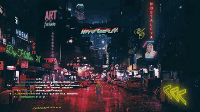 a computer screen with a woman 's face and a sign that says art taken