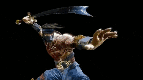 a video game character is being destroyed by a robot
