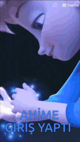 a cartoon of a person holding another person 's hand with the caption " ahime giriş yapti "