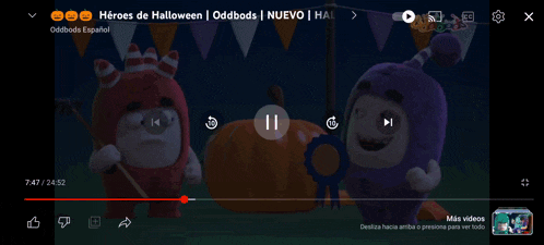 two cartoon characters are standing next to each other and one has a ribbon around his neck .