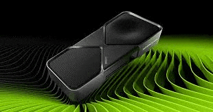 a nvidia rtx 3090 graphics card is sitting on top of a green leaf .