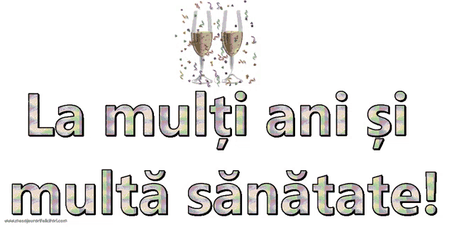 a greeting card that says la multi ani si multa sanatate