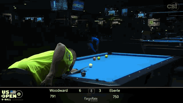 a pool table with a blue cloth and the word diamond on it