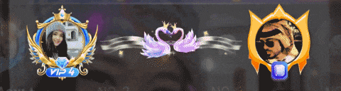 a picture of a woman with a crown on her head and a purple swan with a heart on it