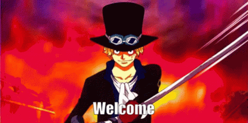 Sabo Welcome Anime GIF - Sabo Welcome Anime Welcome GIFs