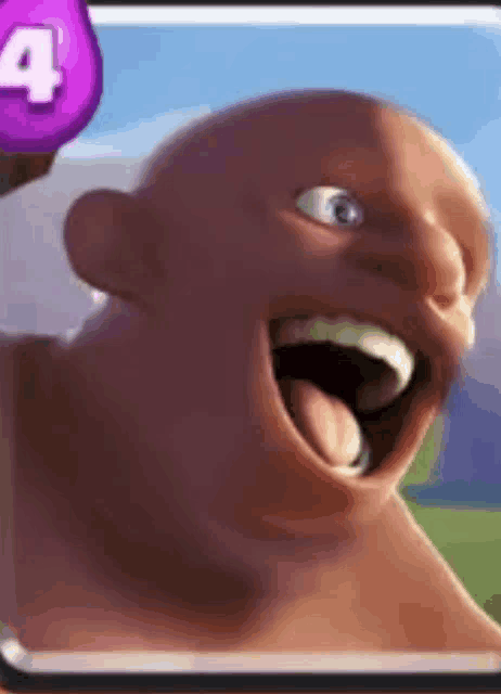 a cartoon of a man with his mouth open and his tongue out .