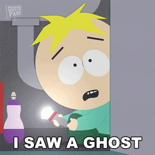 I Saw A Ghost Butter Scotch GIF - I Saw A Ghost Butter Scotch South Park GIFs