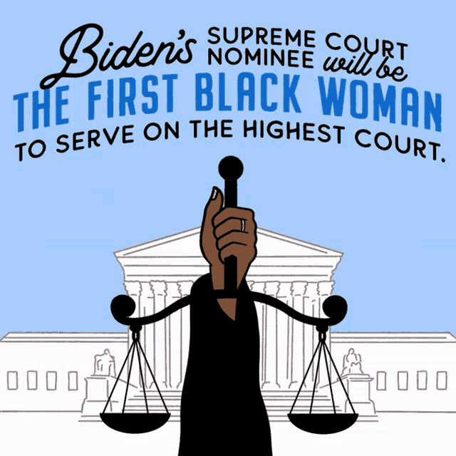 a poster for biden 's supreme court nominee