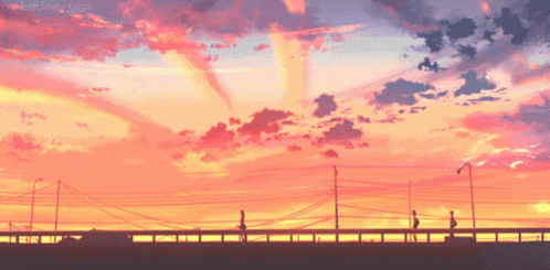Sunset Anime GIF