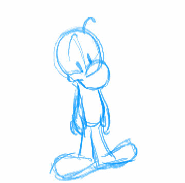 a drawing of a cartoon character with the words hard work written underneath