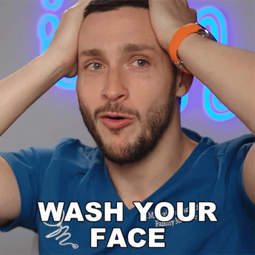 Wash Your Face Mikhail Varshavski GIF - Wash Your Face Mikhail Varshavski Doctor Mike GIFs