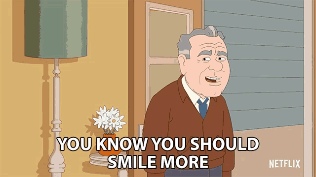 You Know You Should Smile More You Should Walk Off A Fucking Cliff GIF - You Know You Should Smile More You Should Walk Off A Fucking Cliff Advice GIFs