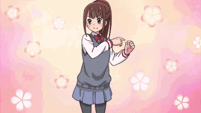 a girl is giving a thumbs up with the words do your best beam written below her