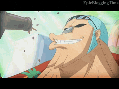 epic blogging time is written on the bottom of a cartoon character 's face