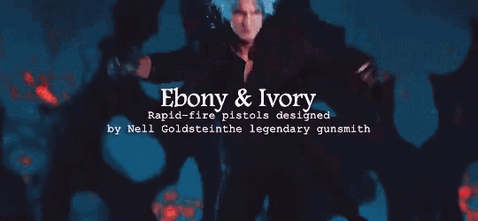 an advertisement for ebony & ivory rapid fire pistols designed by neil goldstein the legendary gunsmith
