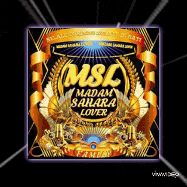 a cd cover of msc madam sahara lover family