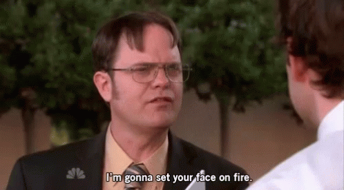Dwight Fire GIF - Dwight Fire The Office GIFs