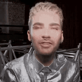 Bill Kaulitz Interview GIF