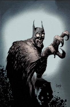a black and white drawing of a bat with a claw and the name carlo on the bottom