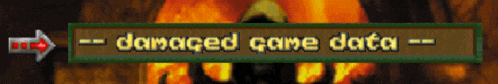 a picture of a pumpkin with the words damaged game data