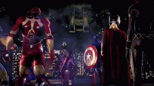 a group of superheros including captain america and thor