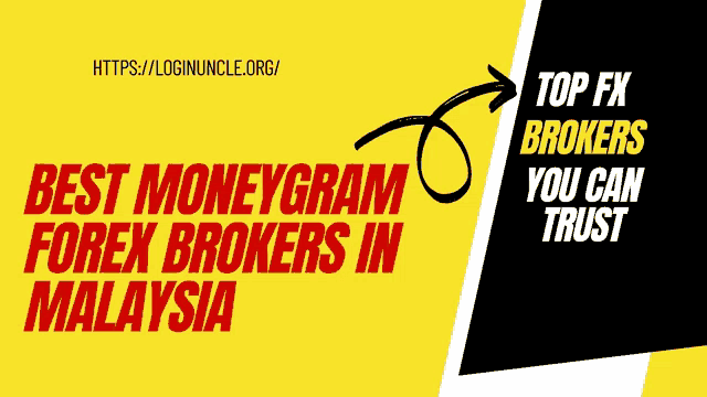 a yellow and black banner that says top fx brokers you can trust