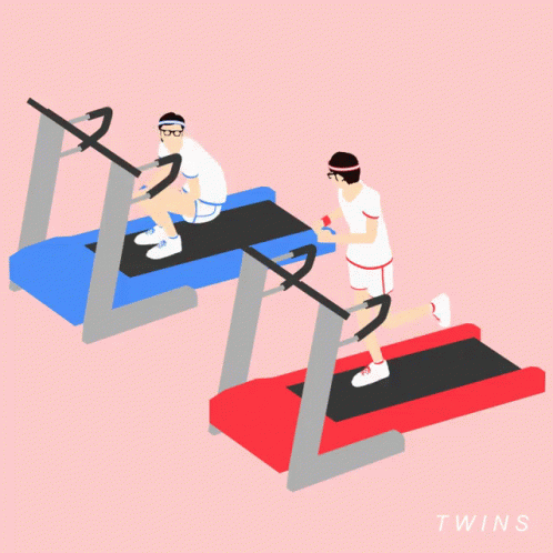 Treadmill Cartoon GIF - Treadmill Cartoon Exercise GIFs
