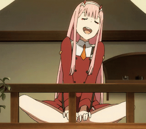 Sitting Down Anime GIF