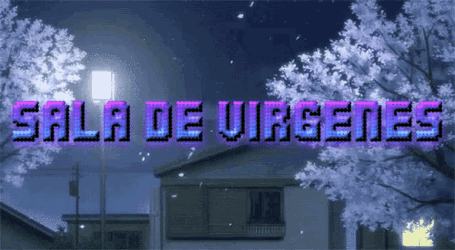 the words sala de urgenes are displayed in purple letters